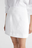 Core Linen Mini Skirt  Whisper White  hi-res