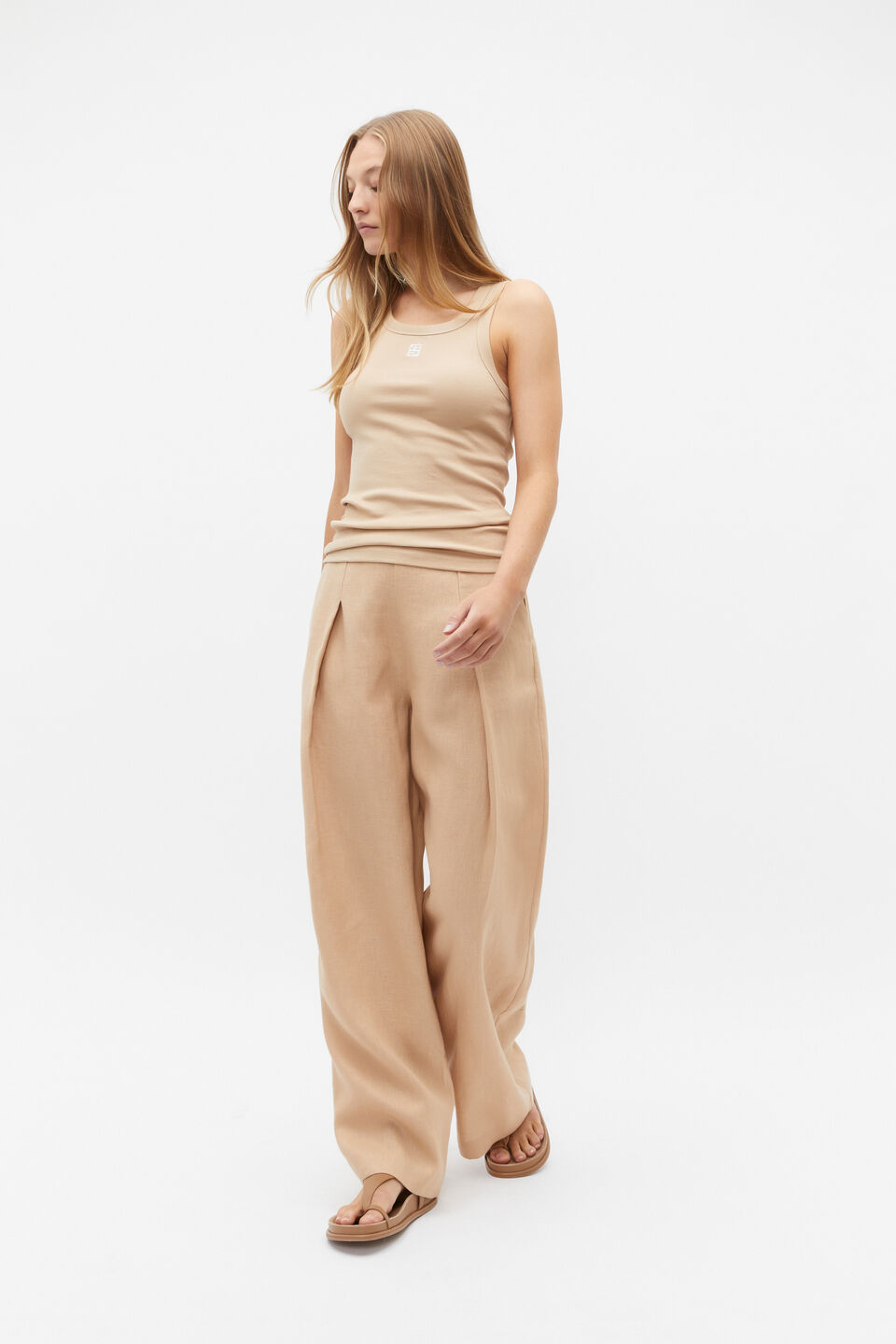 Heritage Rib Tank  Nougat