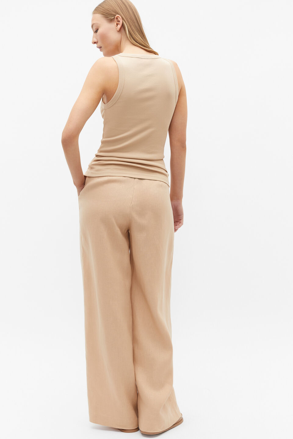 Heritage Rib Tank  Nougat