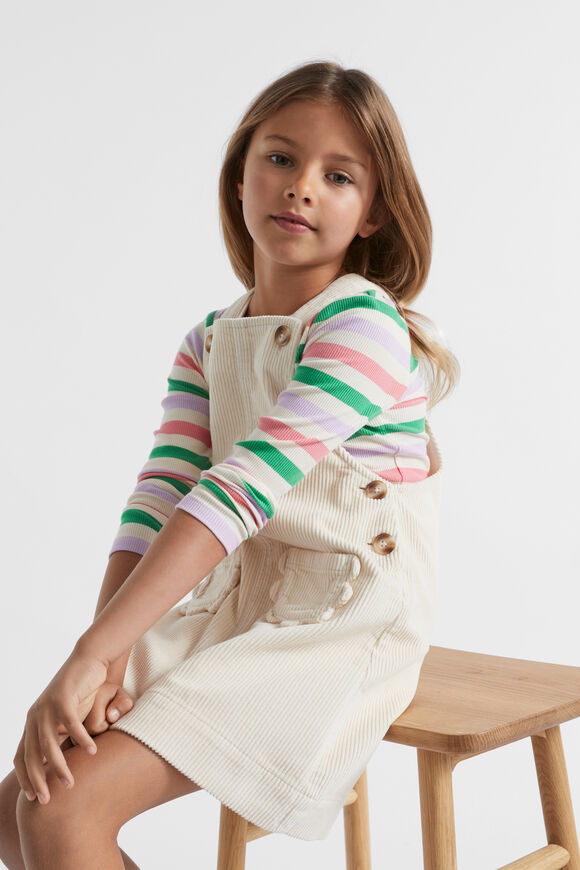 Cord Pinafore  Creme  hi-res