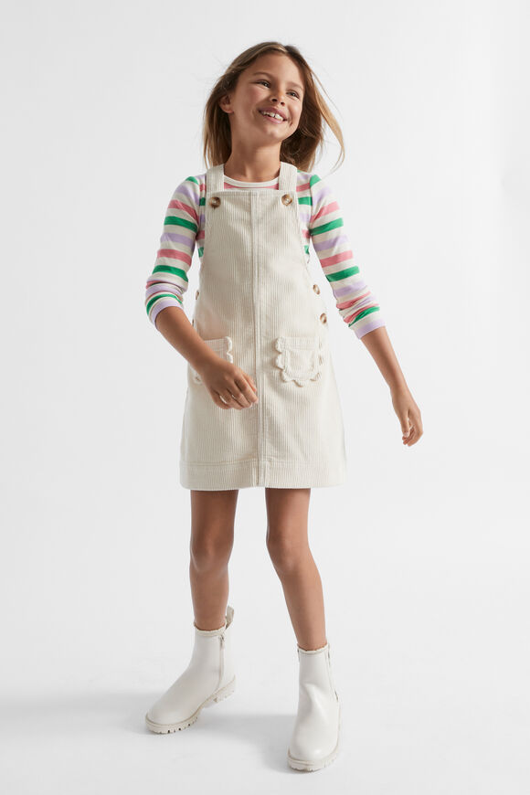 Cord Pinafore  Creme  hi-res