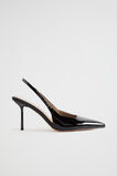 Jacinta Patent Slingback Heel  Black Patent  hi-res