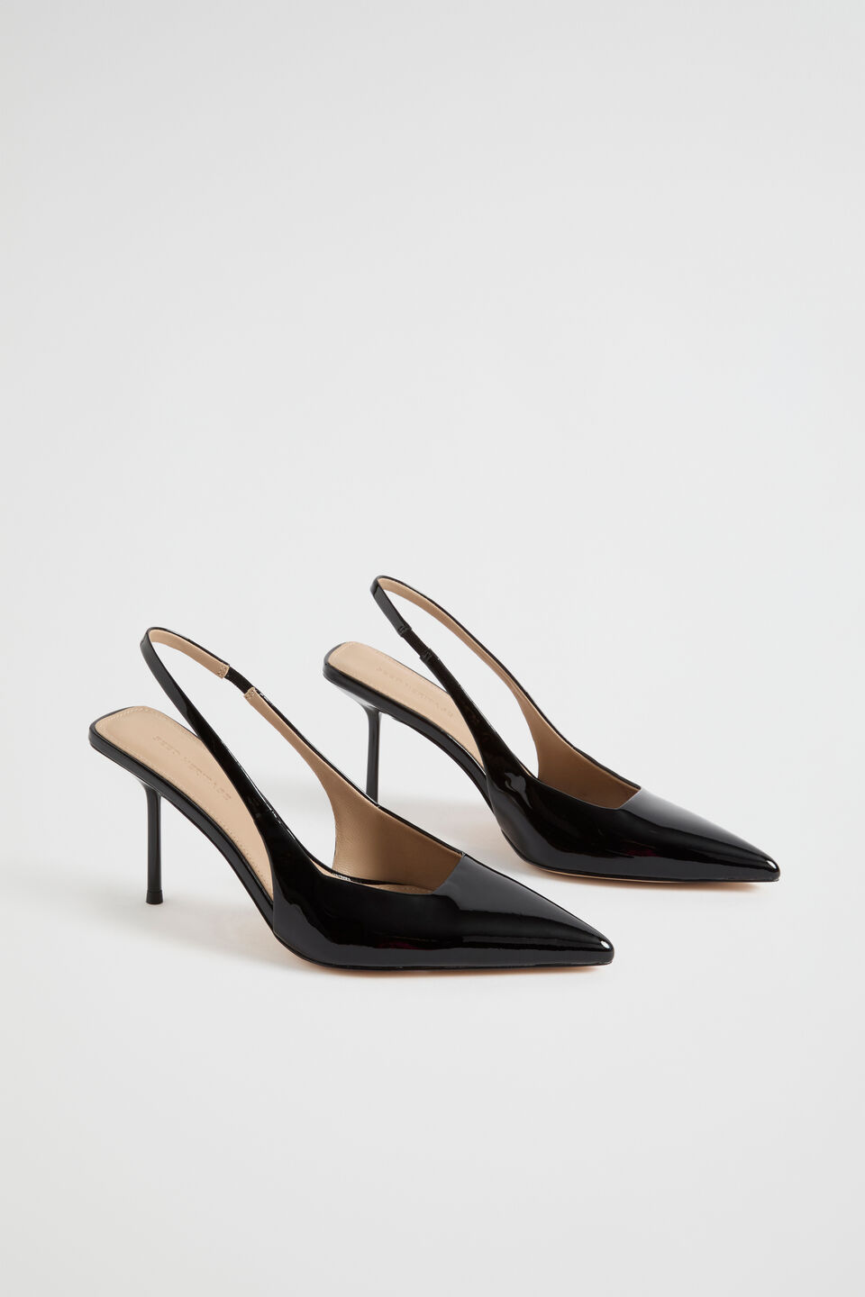 Jacinta Patent Slingback Heel  Black Patent