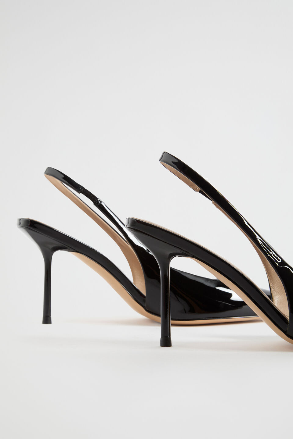 Jacinta Patent Slingback Heel  Black Patent