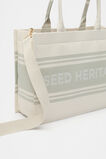 Woven Structured Tote  Pale Olive  hi-res