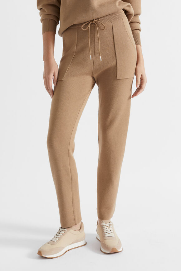 Double Knit Trackpant  Deep Chai  hi-res