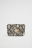 Mini Python Print Baguette Bag  Natural  hi-res