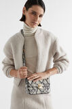 Mini Python Print Baguette Bag  Natural  hi-res