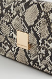 Mini Python Print Baguette Bag  Natural  hi-res