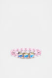 Jewel Heart Trio Stretch Bracelet  Pink  hi-res