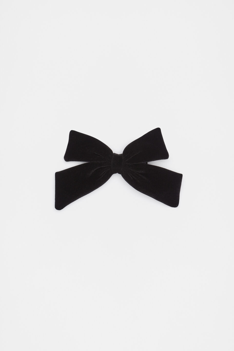 Large Velvet Bow Duck Clip  Black