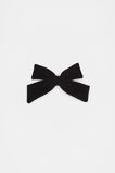 Large Velvet Bow Duck Clip  Black  hi-res
