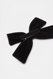 Large Velvet Bow Duck Clip  Black  hi-res