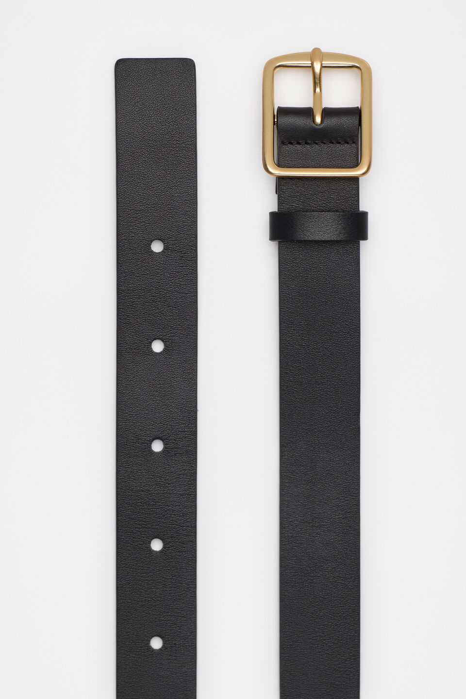 Abby Classic Leather Belt  Black