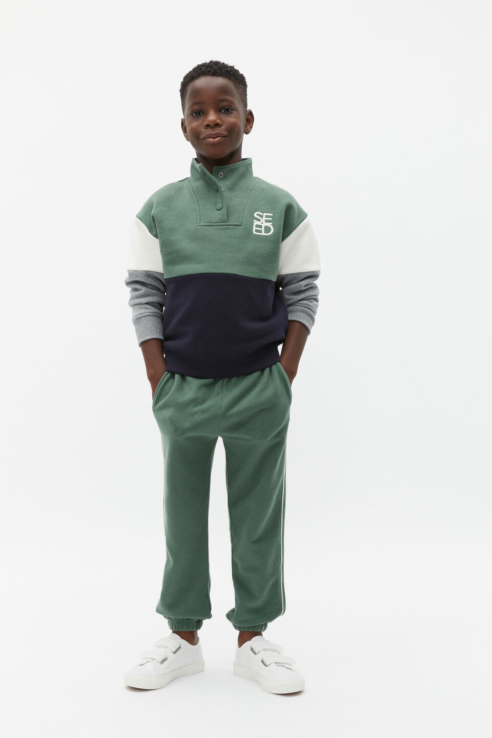 Essential Logo Snap Sweat  Multi