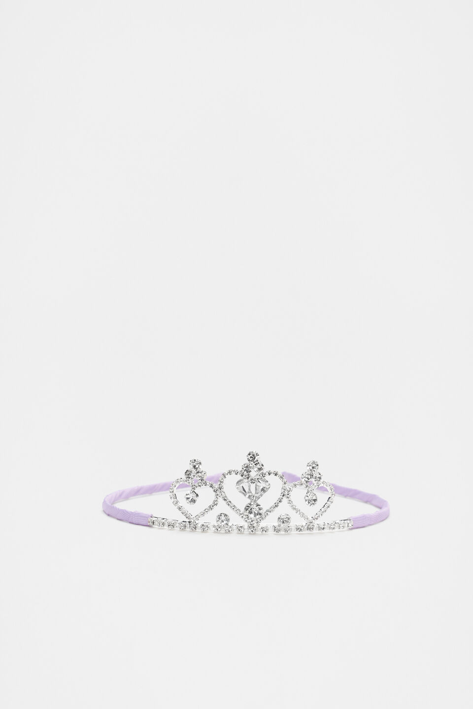 Grosgrain Wrapped Tiara  Bright Orchid