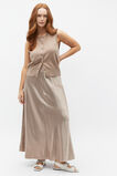 Satin Midi Swing Skirt  Cookie  hi-res
