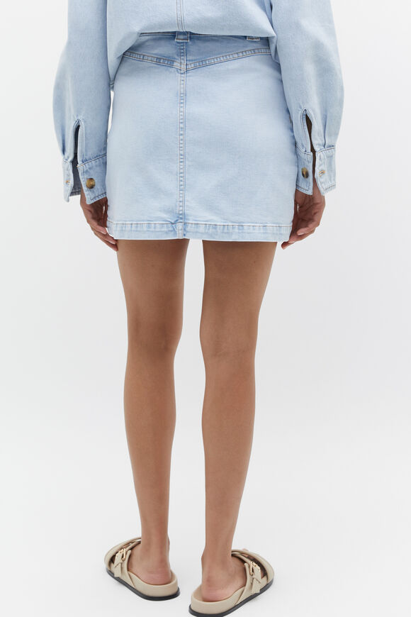 Denim Mini Skirt  Glacier Denim  hi-res
