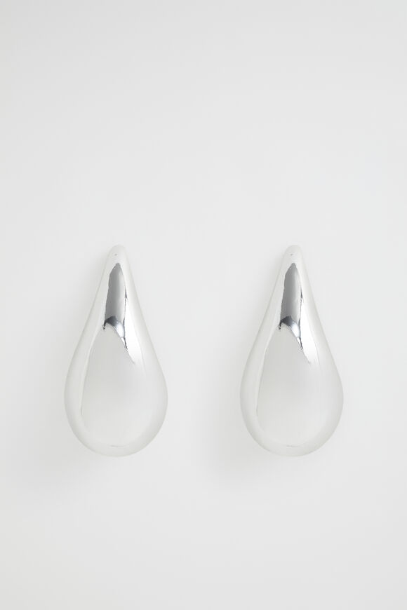 Oversized Drop Earring  Silver  hi-res
