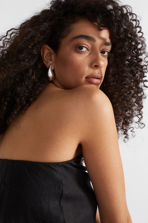 Oversized Drop Earring  Silver  hi-res