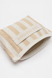 Large Logo Stripe Make Up Bag  Nougat  hi-res