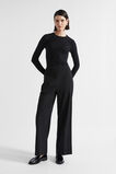 Core Rib Crew Top  Black  hi-res