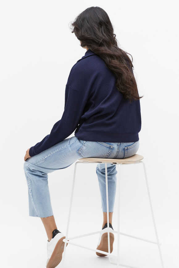 Supersoft Zip Thru Sweat  Midnight Sky  hi-res