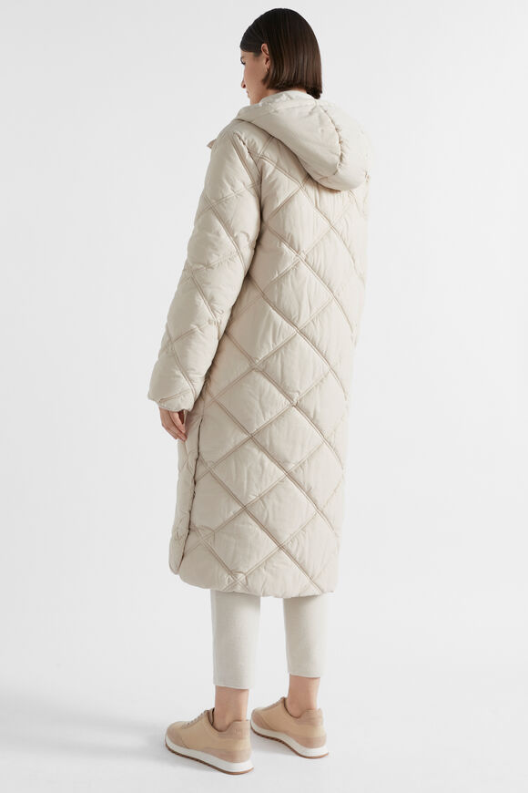 Snap Side Puffer Jacket  Oat  hi-res