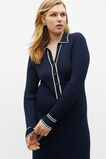 Polo Tipping Knit Midi Dress  Midnight Sky  hi-res