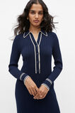 Polo Tipping Knit Midi Dress  Midnight Sky  hi-res