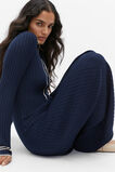 Polo Tipping Knit Midi Dress  Midnight Sky  hi-res