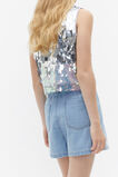 Denim Skort  Washed Blue  hi-res