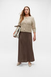 Textured Satin Maxi Skirt  Affogato  hi-res
