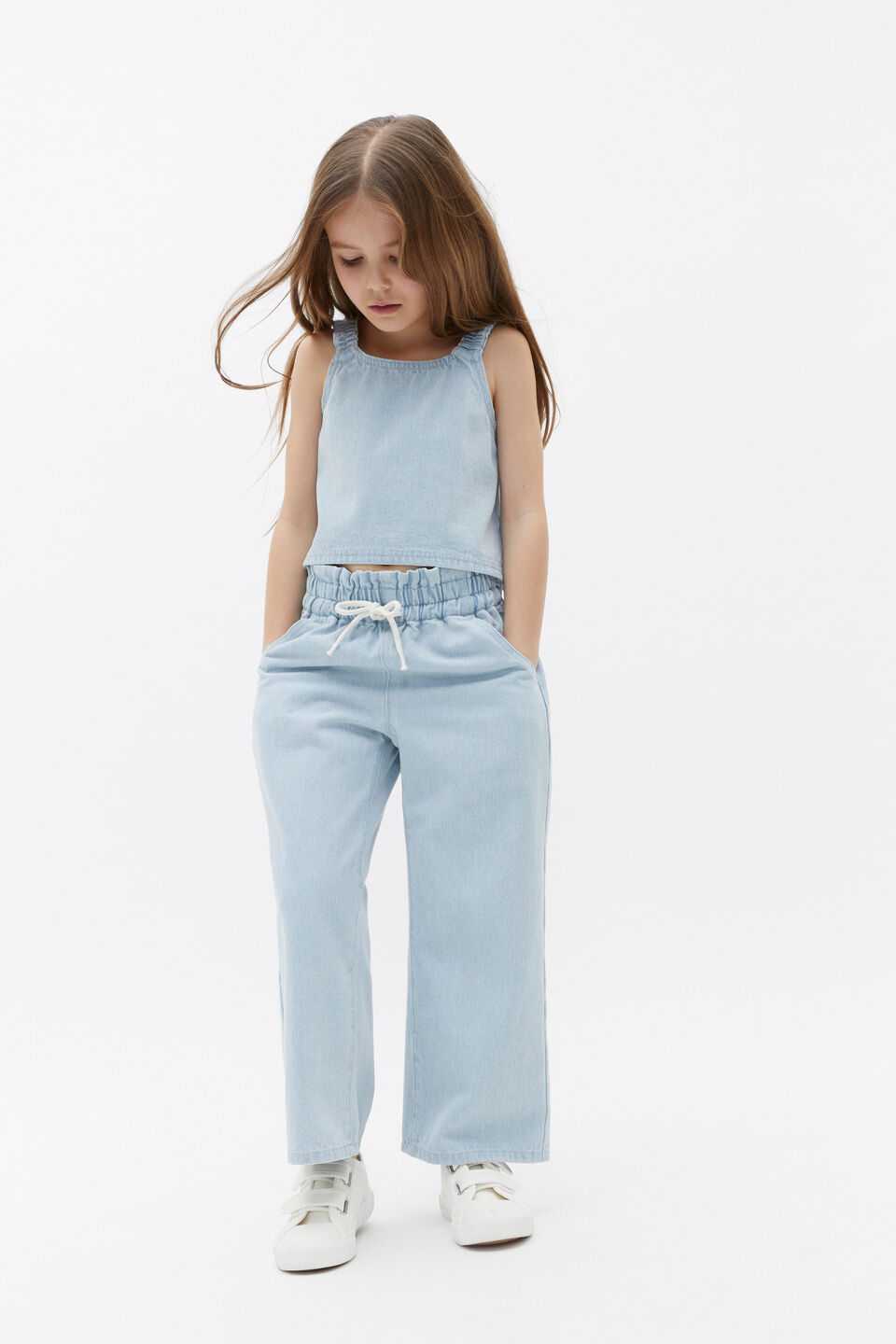 Denim Cami  Ice Blue Wash