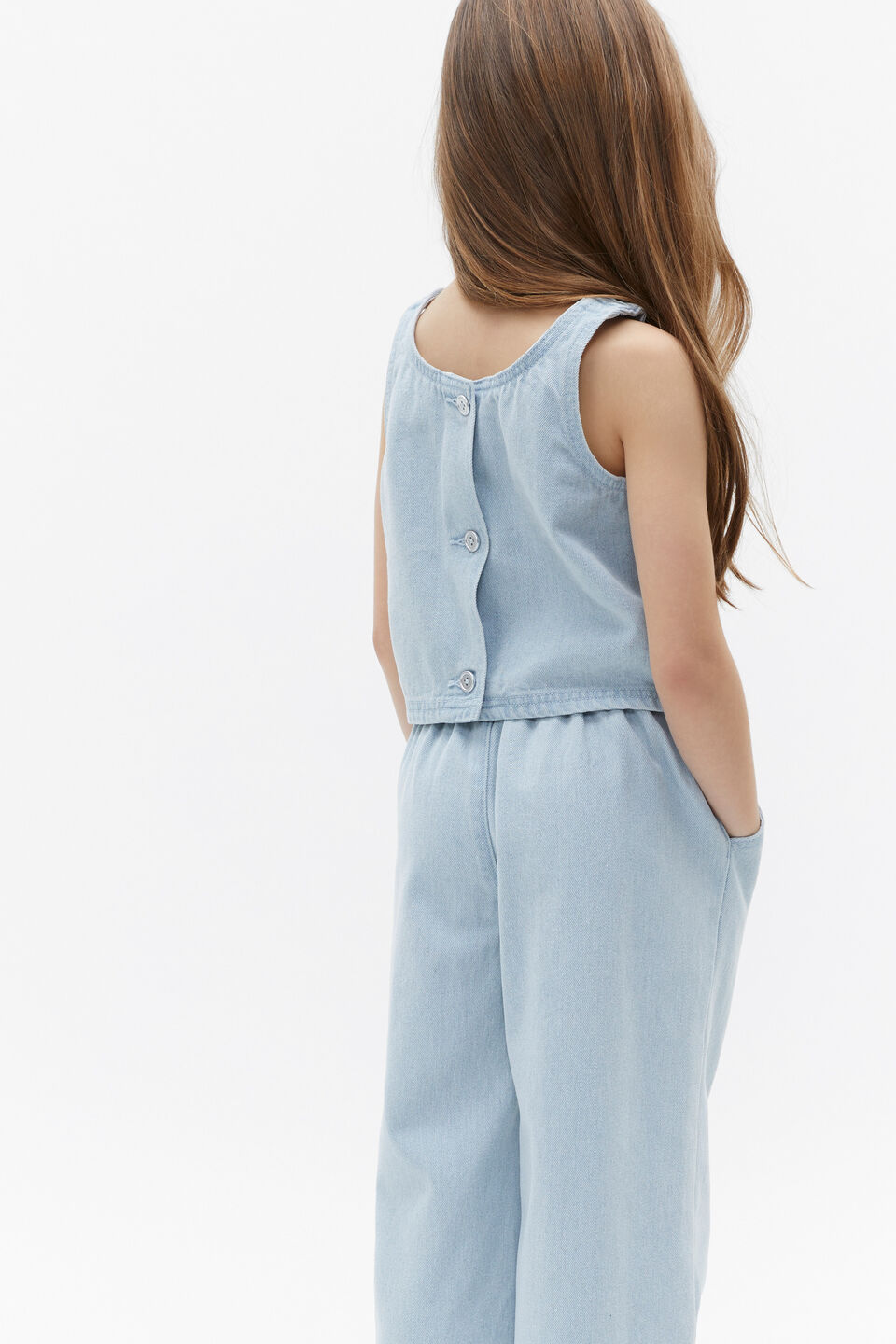 Denim Cami  Ice Blue Wash
