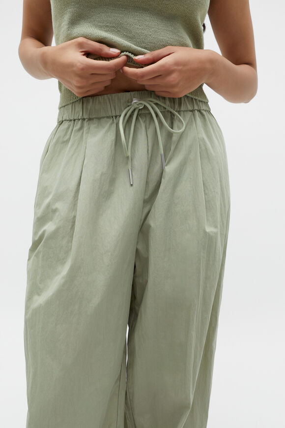 Wide Leg Drawstring Pant  Pale Olive  hi-res