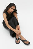 Piper Thong Sandal  Black Croc  hi-res