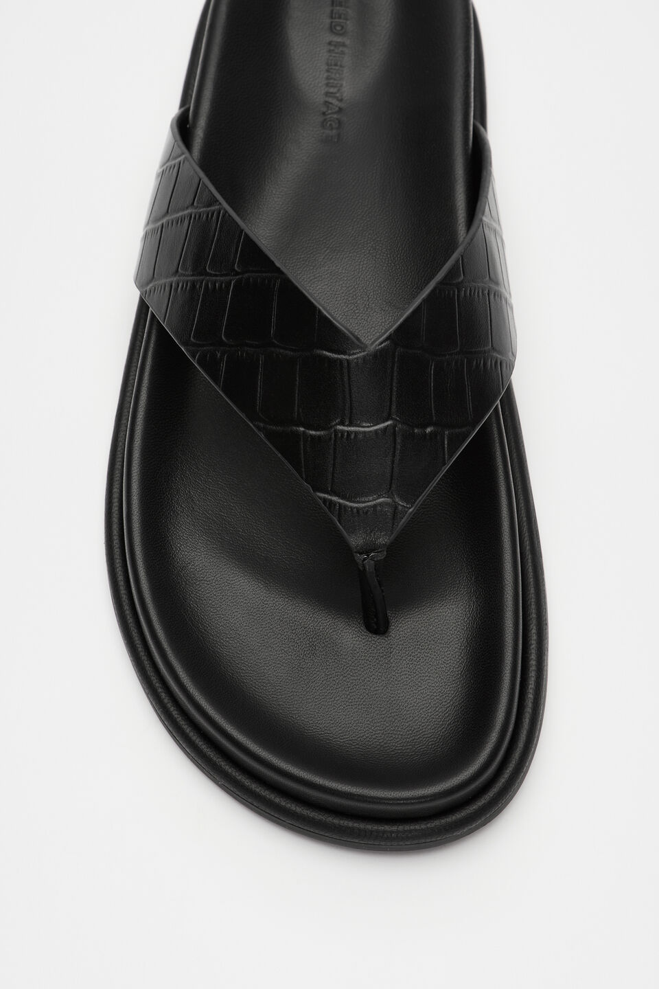 Piper Thong Sandal  Black Croc