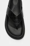 Piper Thong Sandal  Black Croc  hi-res