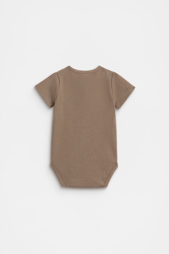 Henley Logo Bodysuit  Cookie  hi-res