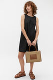 Core Linen Swing Mini Dress  Black  hi-res