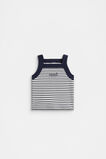 Stripe Logo Tank  New Navy  hi-res