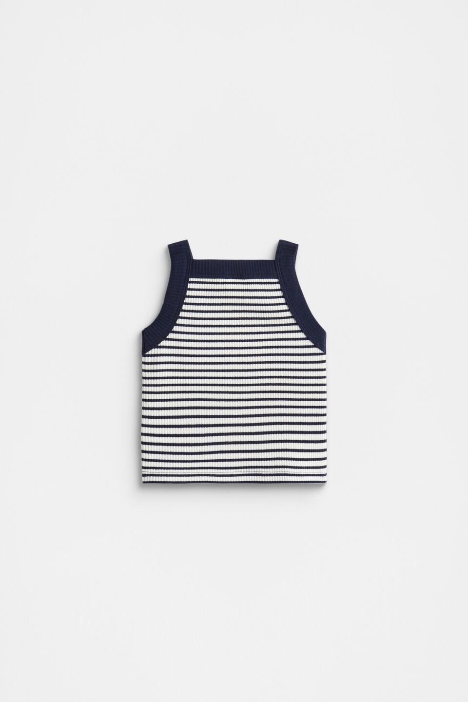 Stripe Logo Tank  New Navy