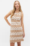 Crochet Mini Shift Dress  Nougat  hi-res