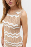 Crochet Mini Shift Dress  Nougat  hi-res
