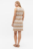 Crochet Mini Shift Dress  Nougat  hi-res