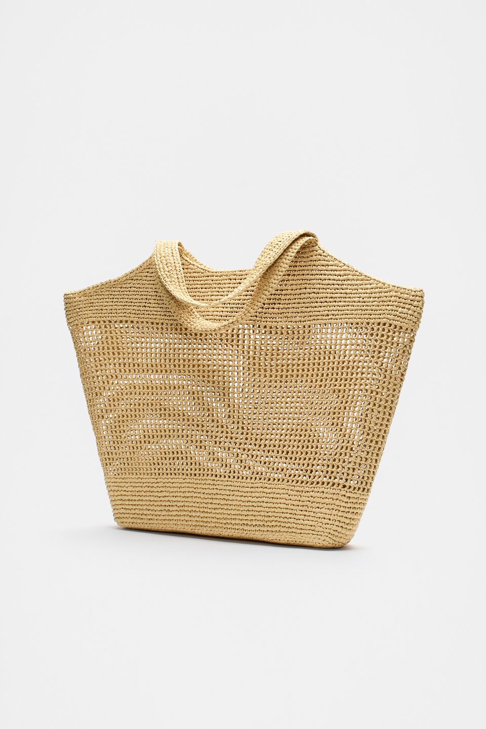 Woven Large Tote  Natural