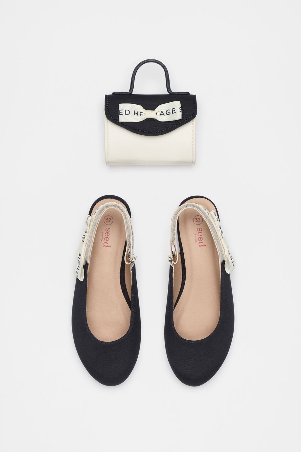 Heritage Slingback Ballet  New Navy