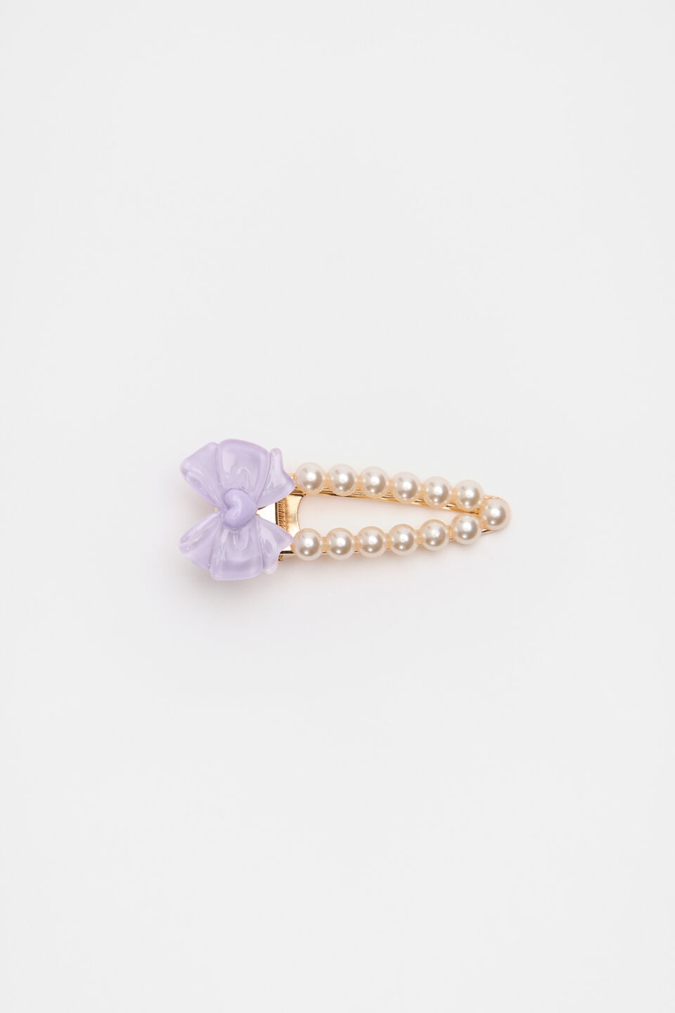 Bow Pearl Duck Clip  Multi