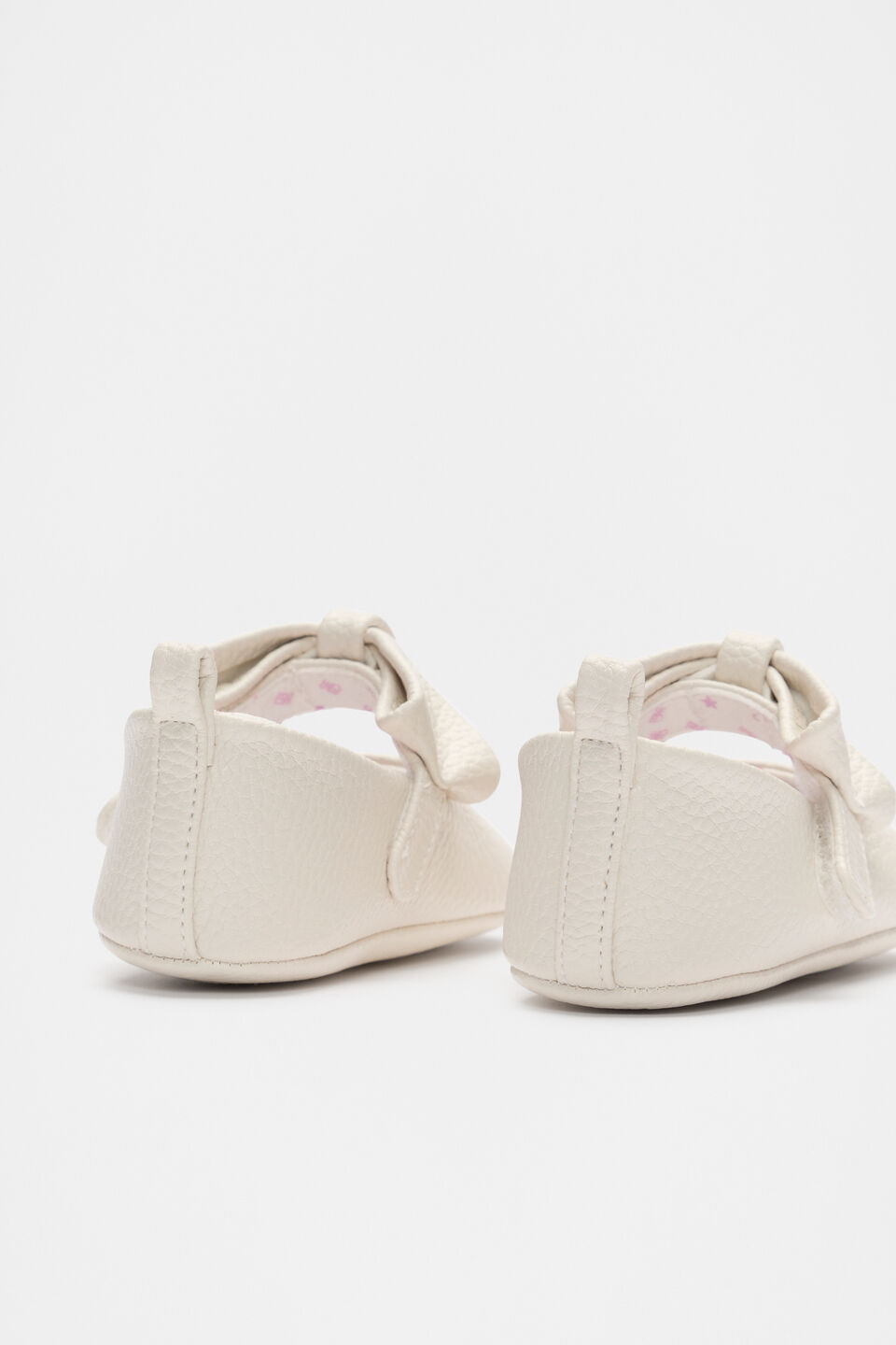 Mini Bow Strap Ballet  Classic Cream